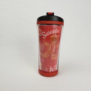 Starbucks Kids Tumbler Christmas Jolly Holiday Travel Mug Cup Red 8 oz 2007 Lid